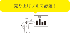 売り上げノルマ必達！